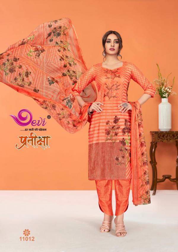 Devi Pratiksha Vol-11 Chiffon Dupatta Designer Dress Material